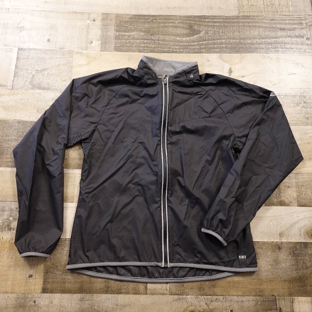 REI Women’s Full-Zip Running Jacket Size M Black Lightweight Ventilated Active